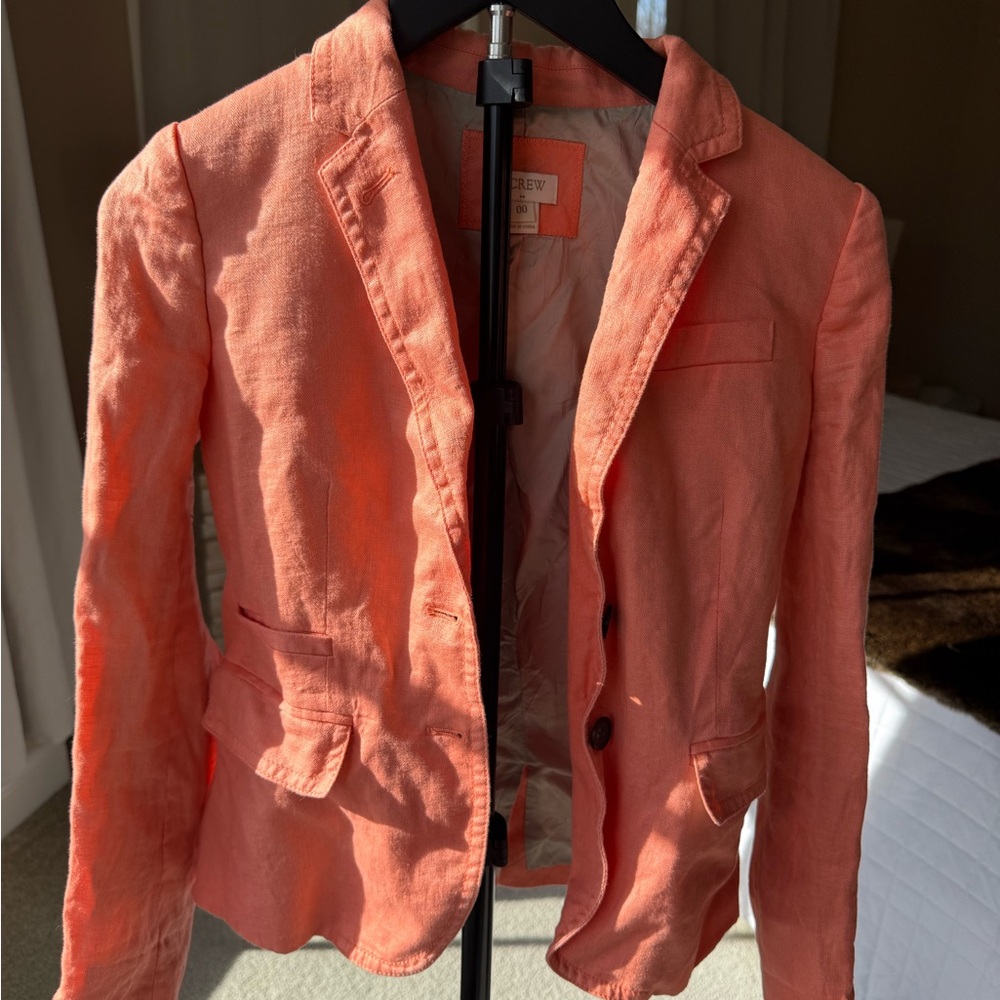J. Crew Women's Vibrant Peach Blazer